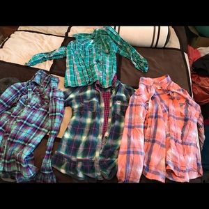 Bundle Of 4 Flannel Shirts